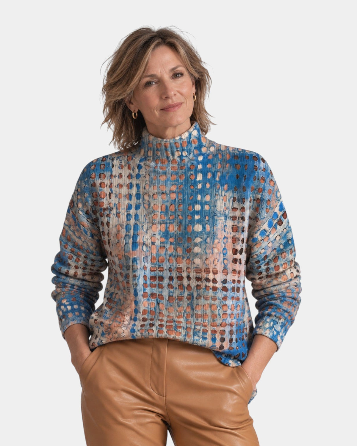 June | Textured Roll Neck