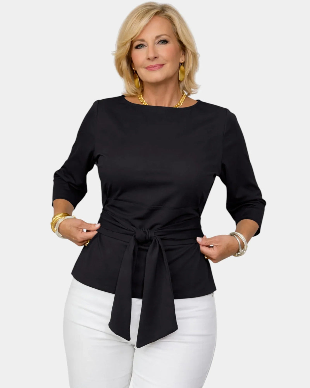 Souad | Elegant Knot Top
