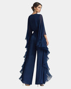 Véronique | Elegant Ruffled Chiffon Set