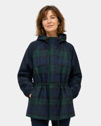 Galysse | Oversized Hooded Checkered Jacket