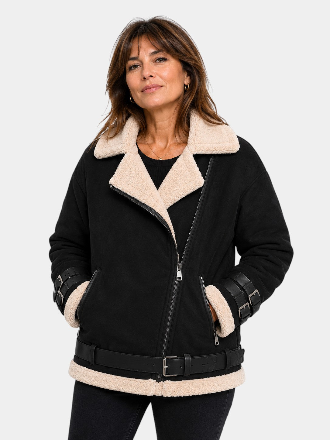 Estélya | Premium Shearling-Look Coat