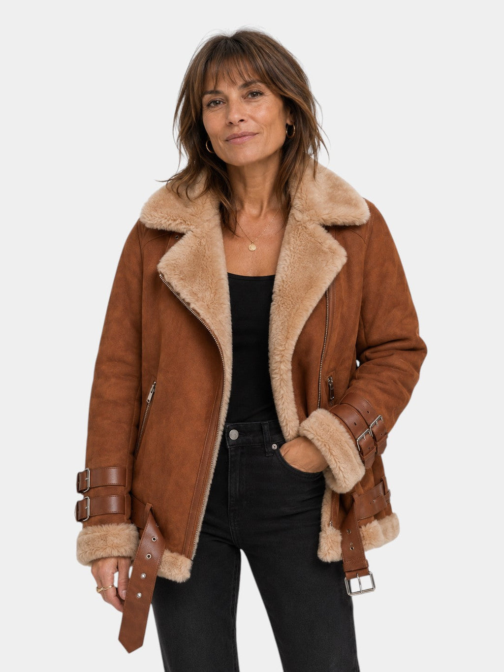 Estélya | Premium Shearling-Look Coat