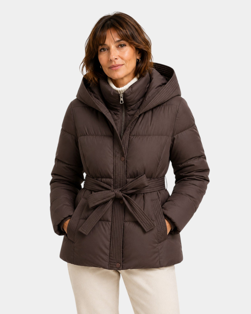Amélyne | Quilted Winter Jacket with Hood