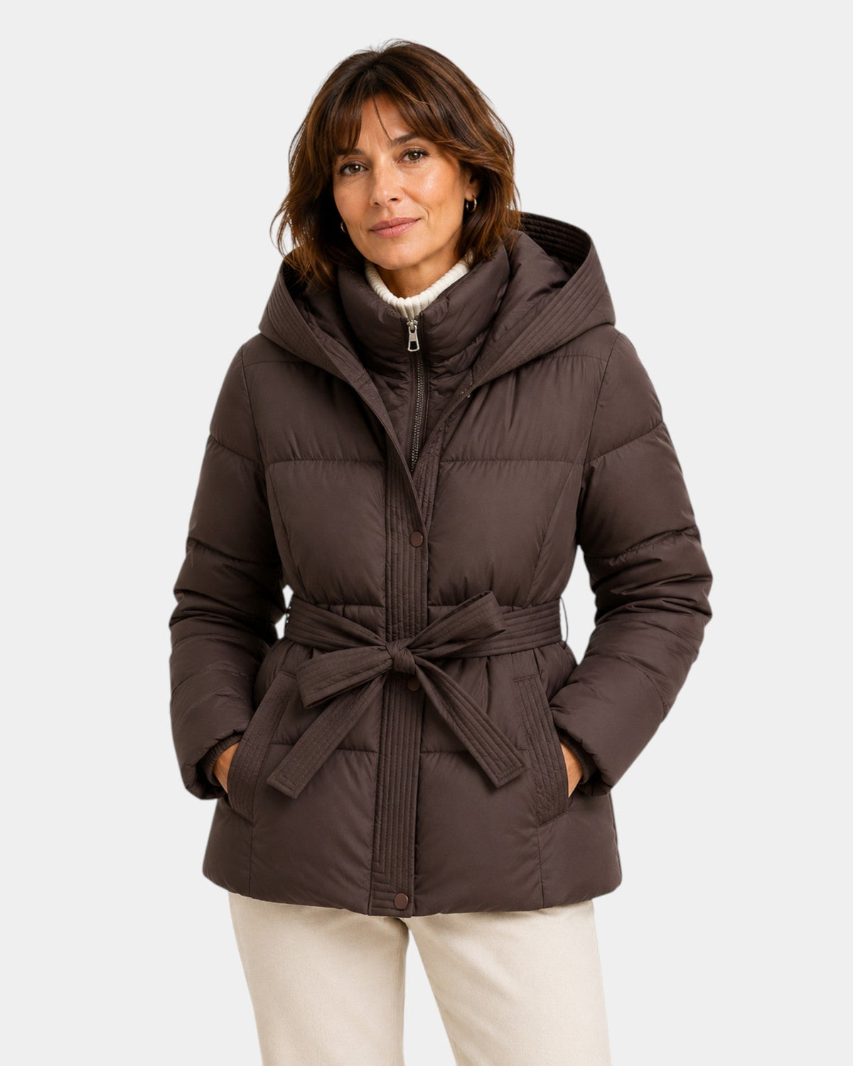 Amélyne | Quilted Winter Jacket with Hood