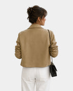 Ysalie | Suede Button Jacket