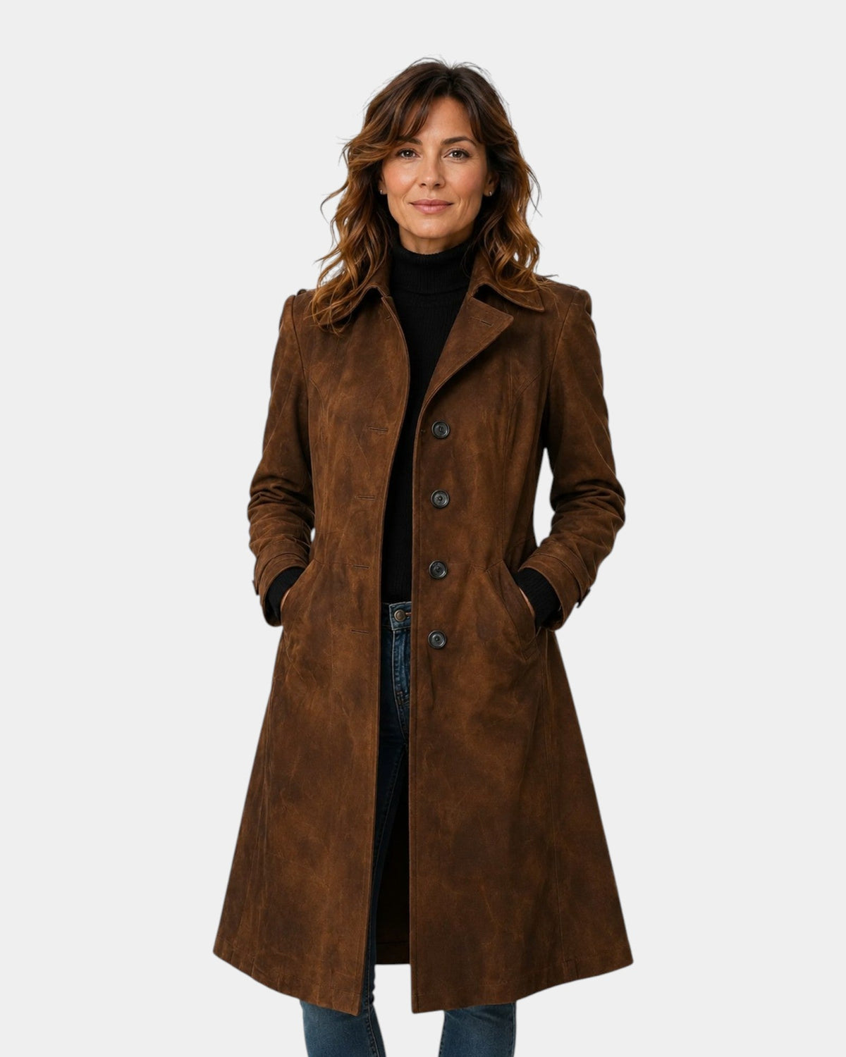 Sienna | Elegant Suede Trench