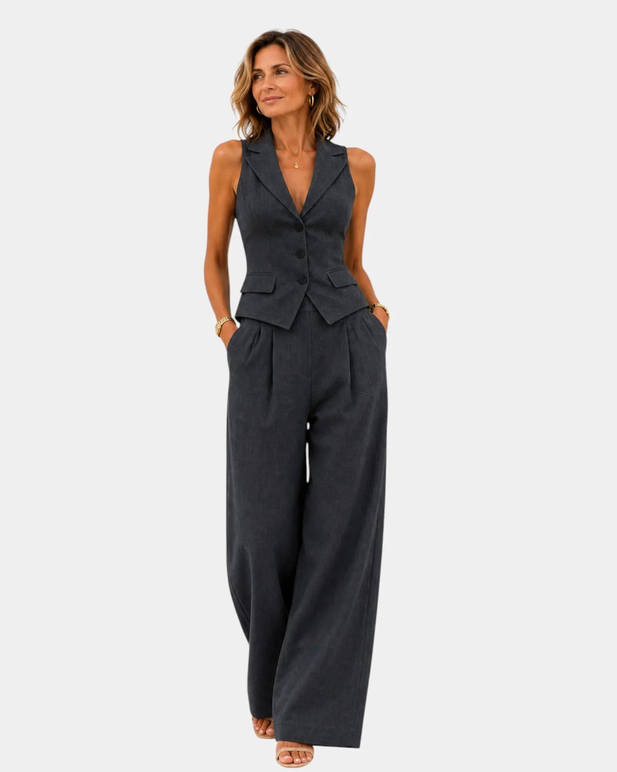 Clarine | Pants and Vest Set