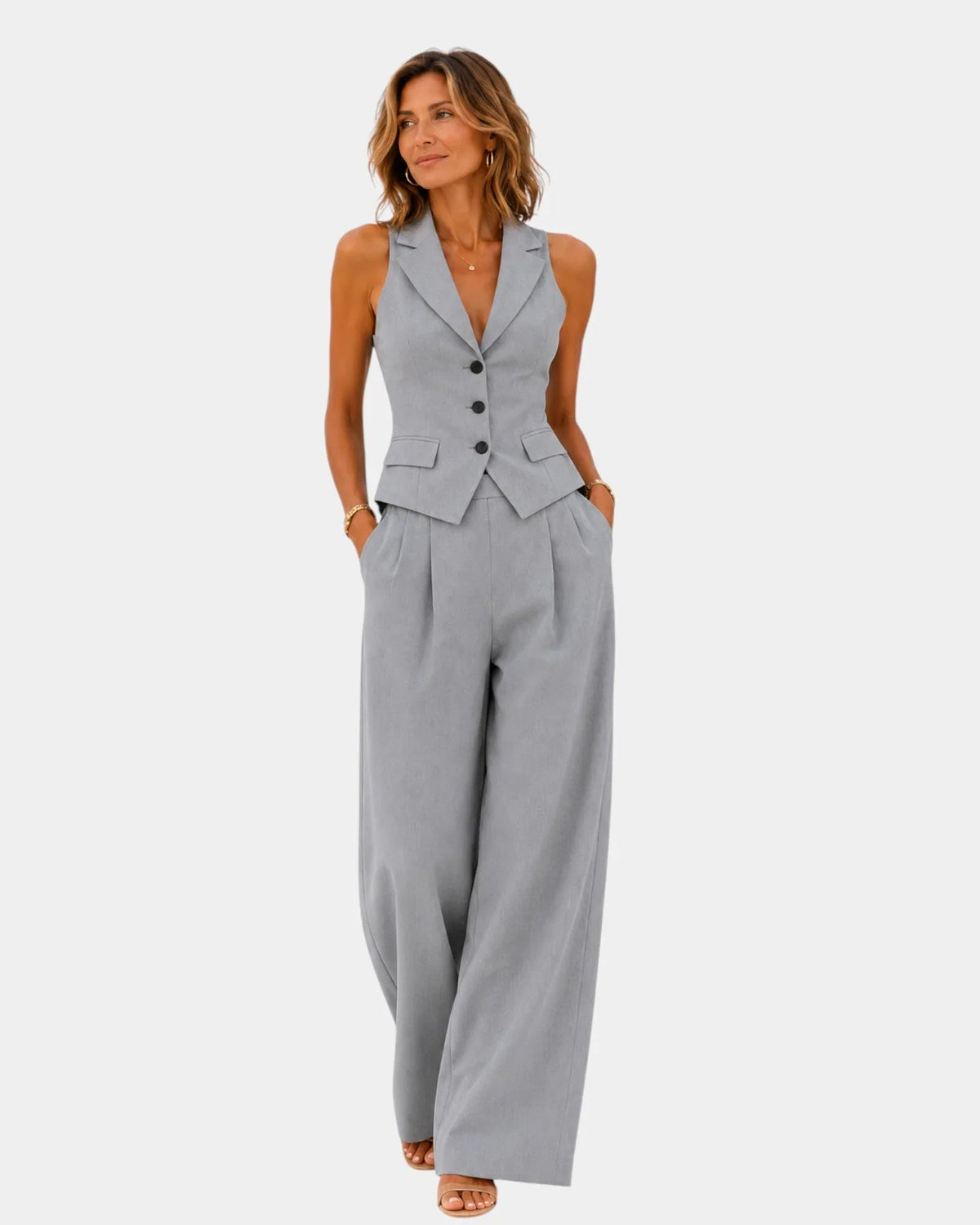 Clarine | Pants and Vest Set