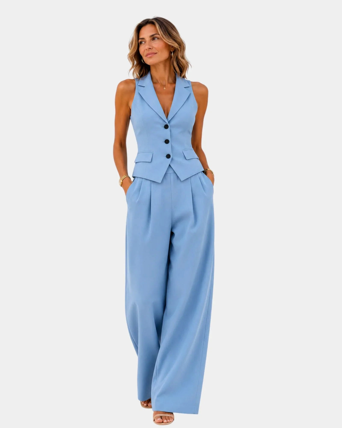 Clarine | Pants and Vest Set