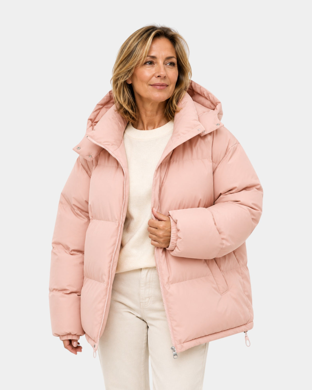 Louviane | Quilted Winter Coat with Hood