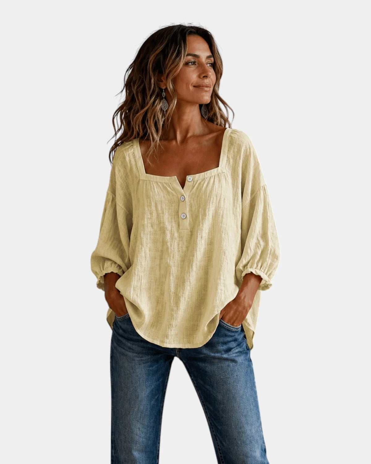 Mounia | Lightweight Long Sleeve Blouse