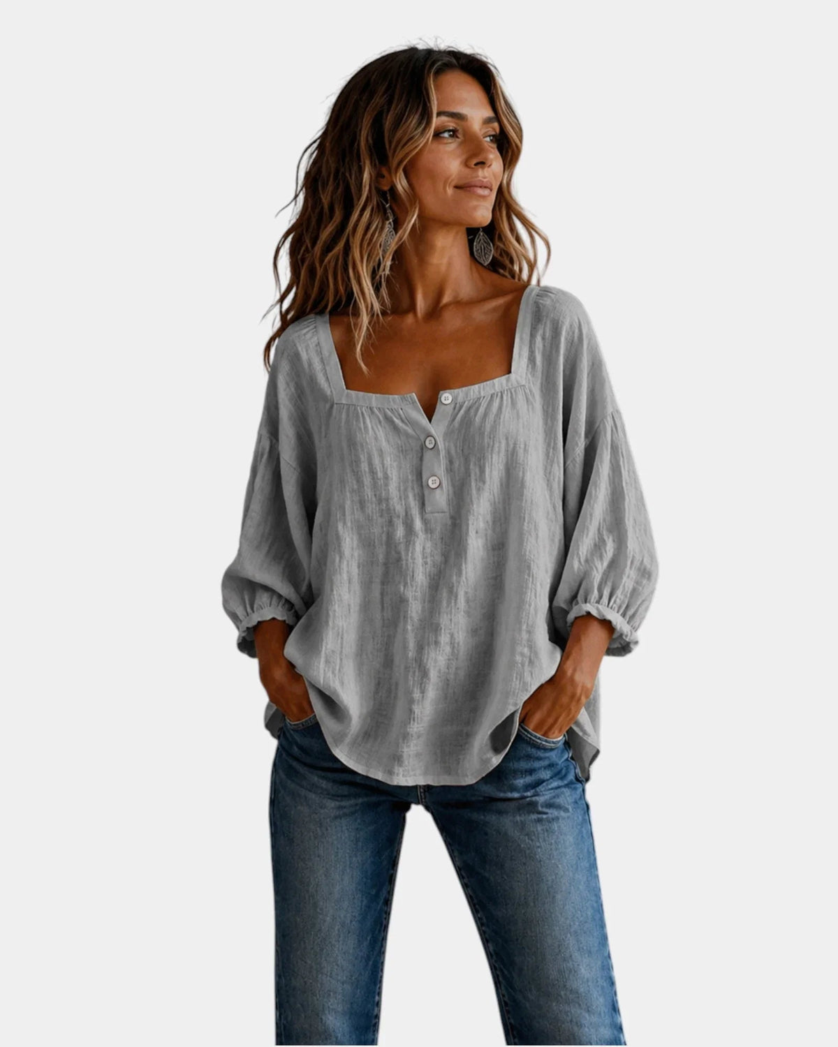 Mounia | Lightweight Long Sleeve Blouse