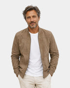 Adrian | Premium Suede Bomber Jacket