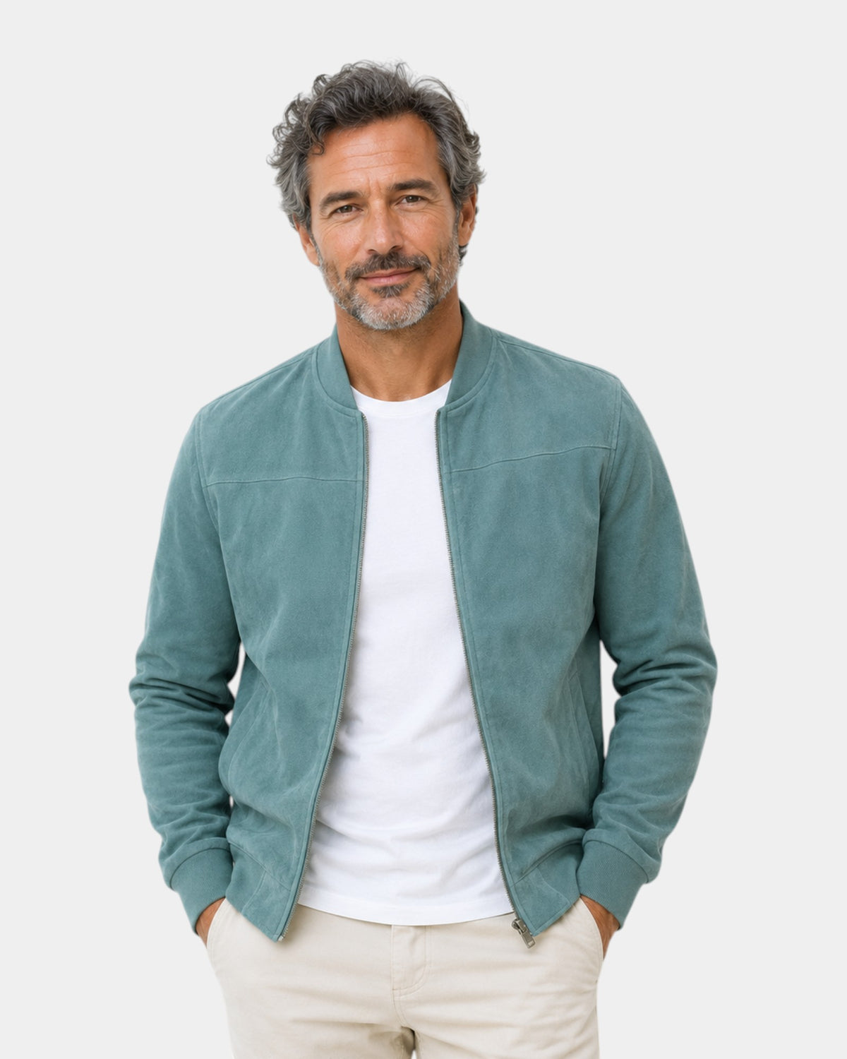 Adrian | Premium Suede Bomber Jacket