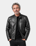 Bastien | Vintage Leather Effect Jacket