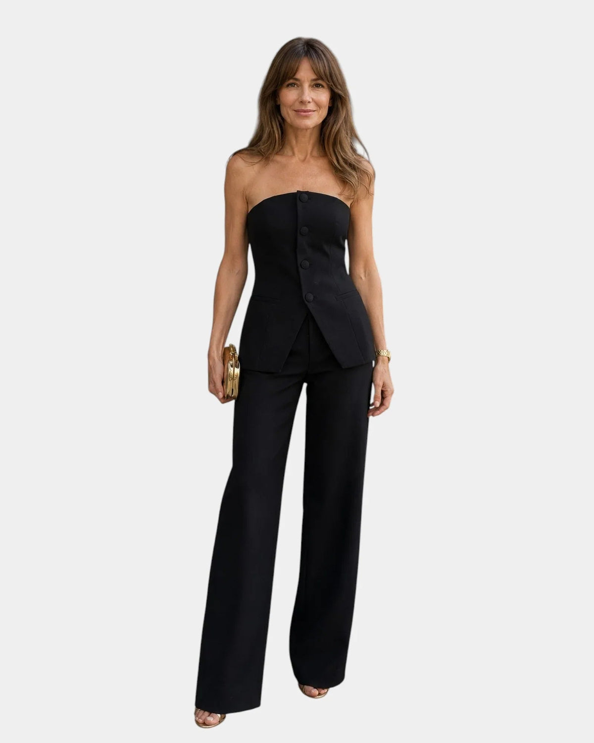 Eda | Set with top and wide-leg pants