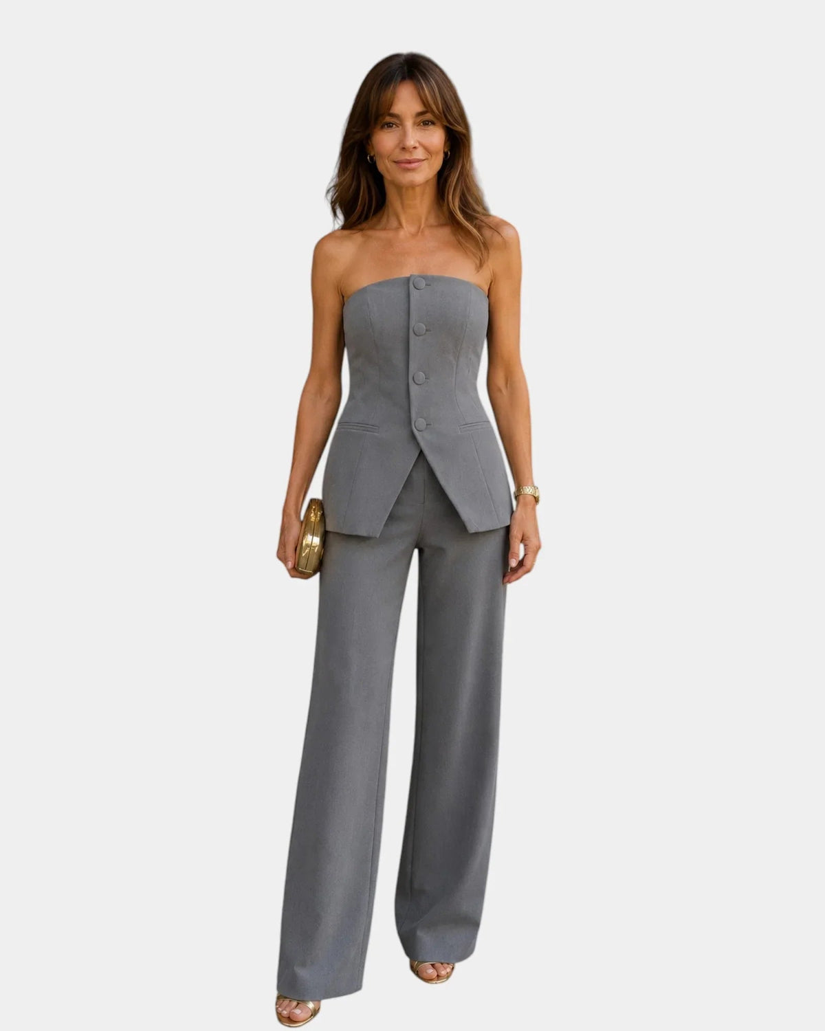 Eda | Set with top and wide-leg pants