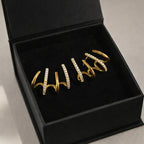 Yasmin | Claw-style earrings with zircons