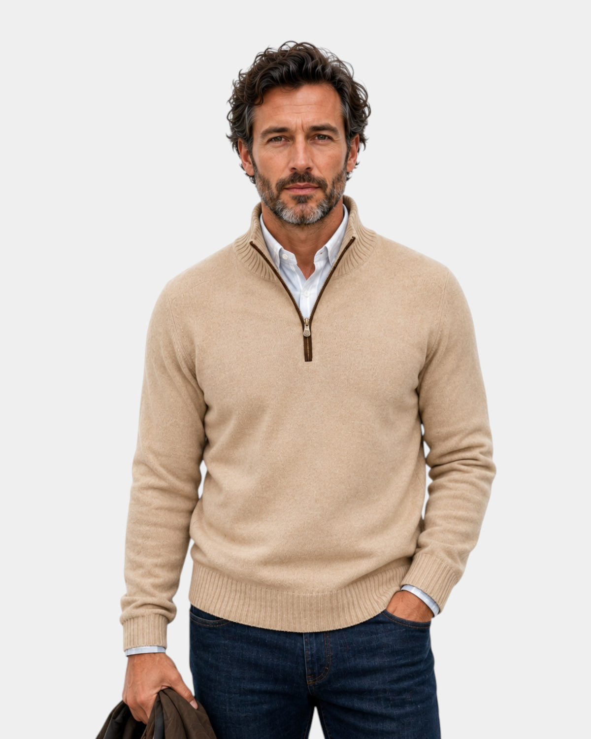 Malik | Elegant Zip Sweater