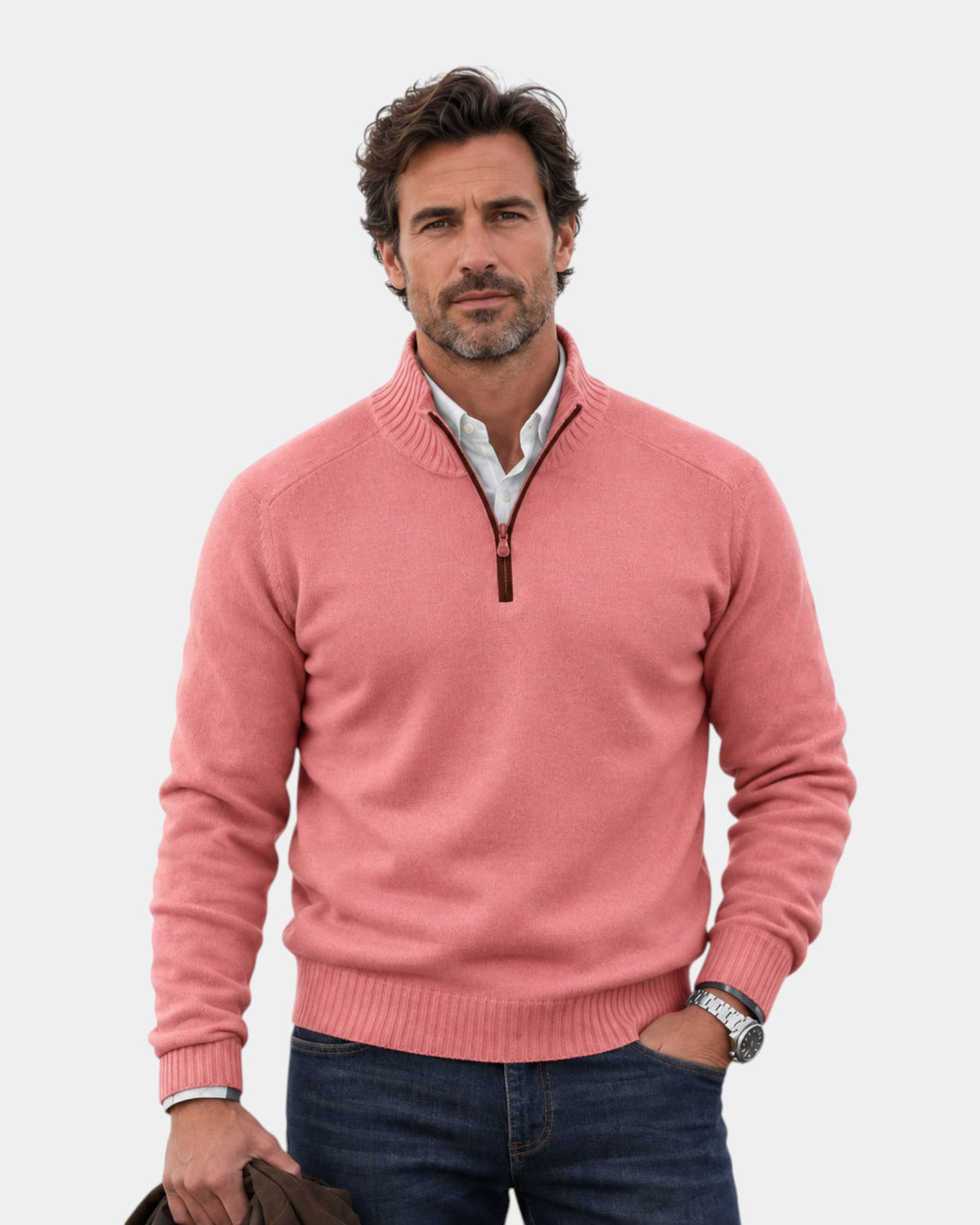 Malik | Elegant Zip Sweater