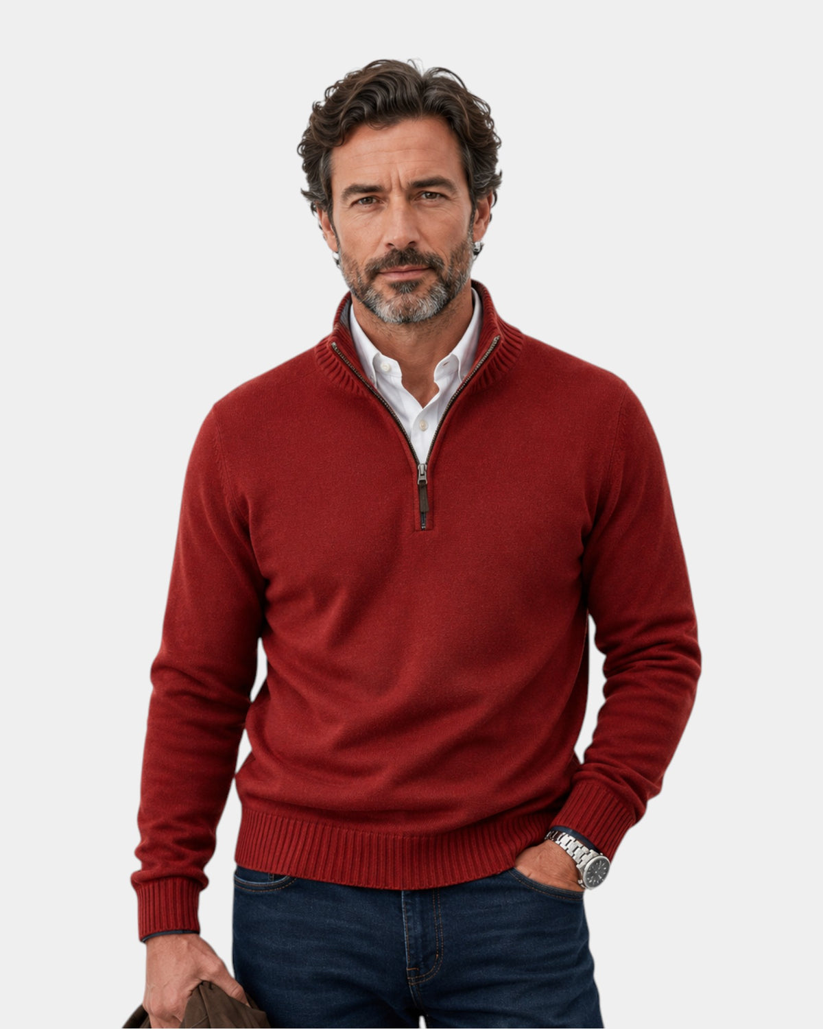 Malik | Elegant Zip Sweater