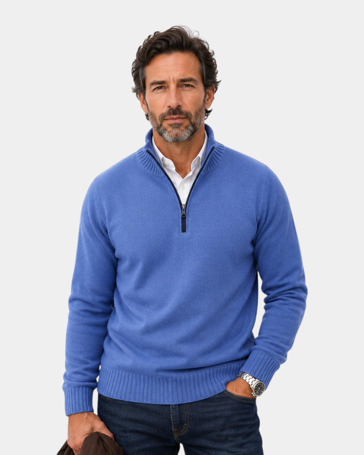 Malik | Elegant Zip Sweater