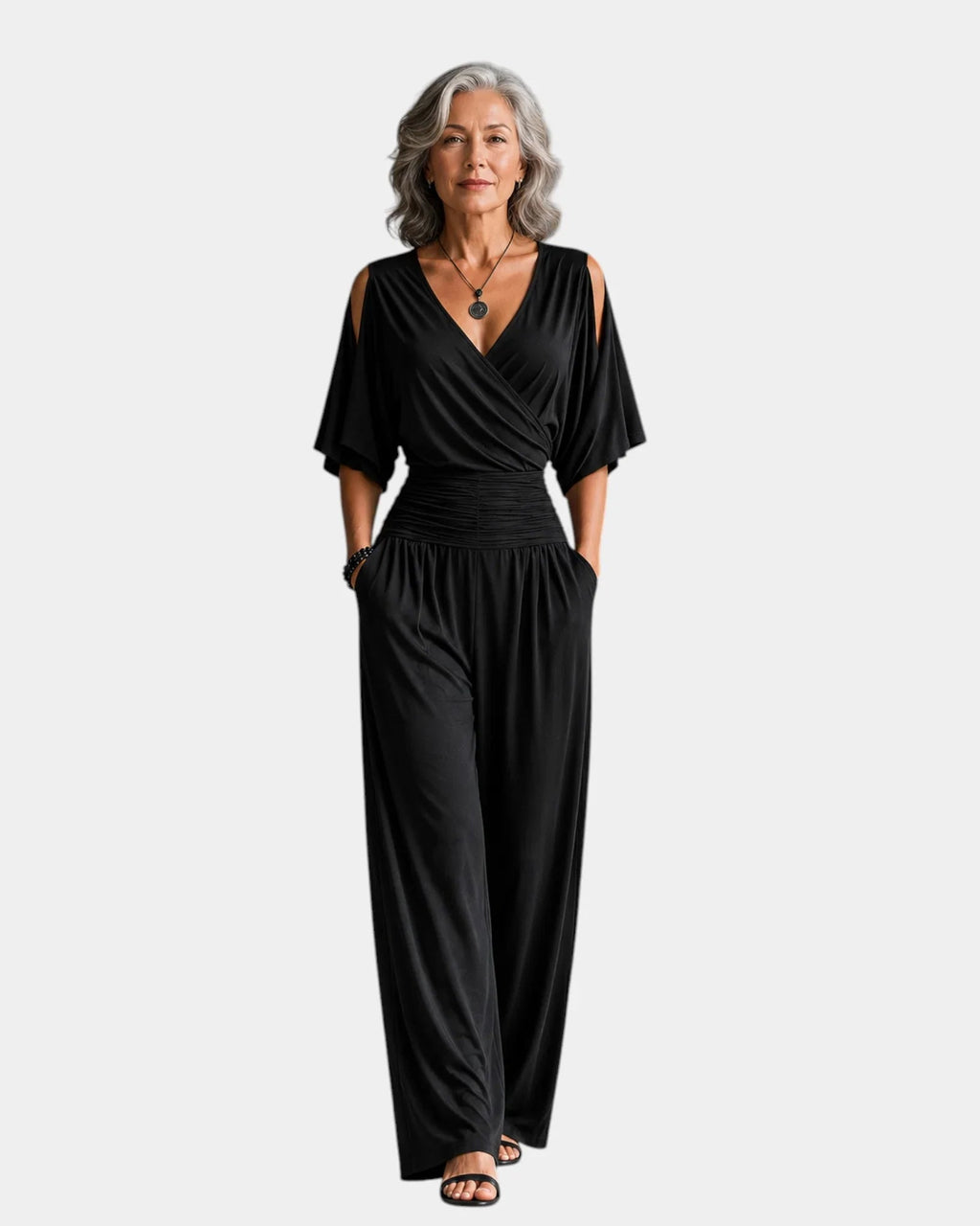 Reine | Elegant Off-Shoulder Jumpsuit