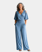 Reine | Elegant Off-Shoulder Jumpsuit