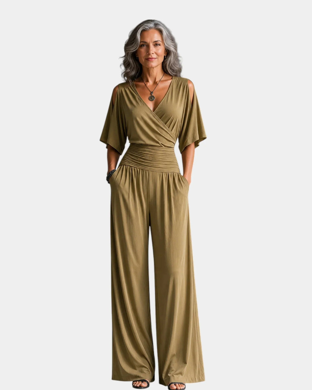 Reine | Elegant Off-Shoulder Jumpsuit