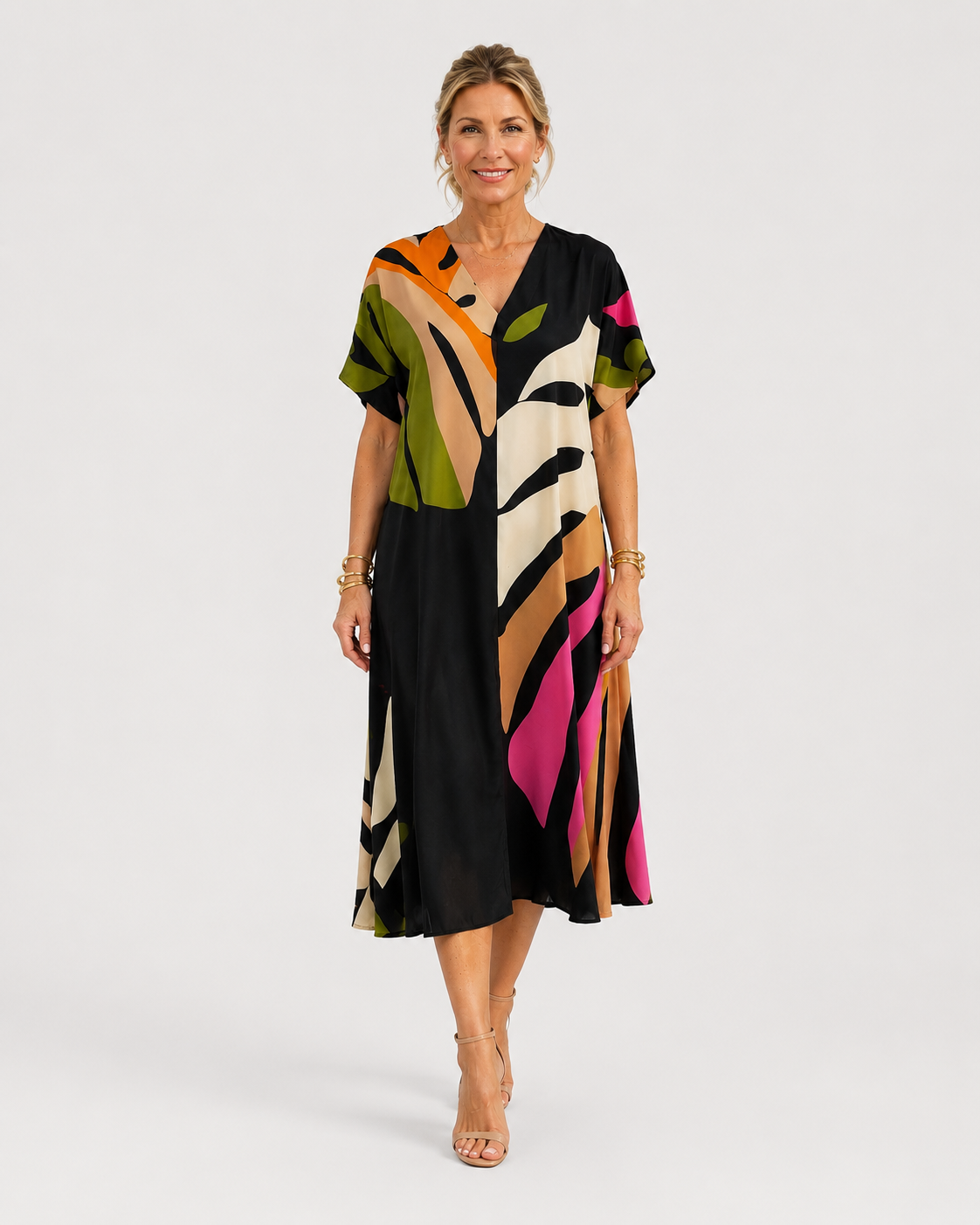 Audomare | Lightweight V-Neck Dress