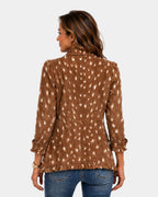 Nicolasa | Animal Print Jacket with Ruffles