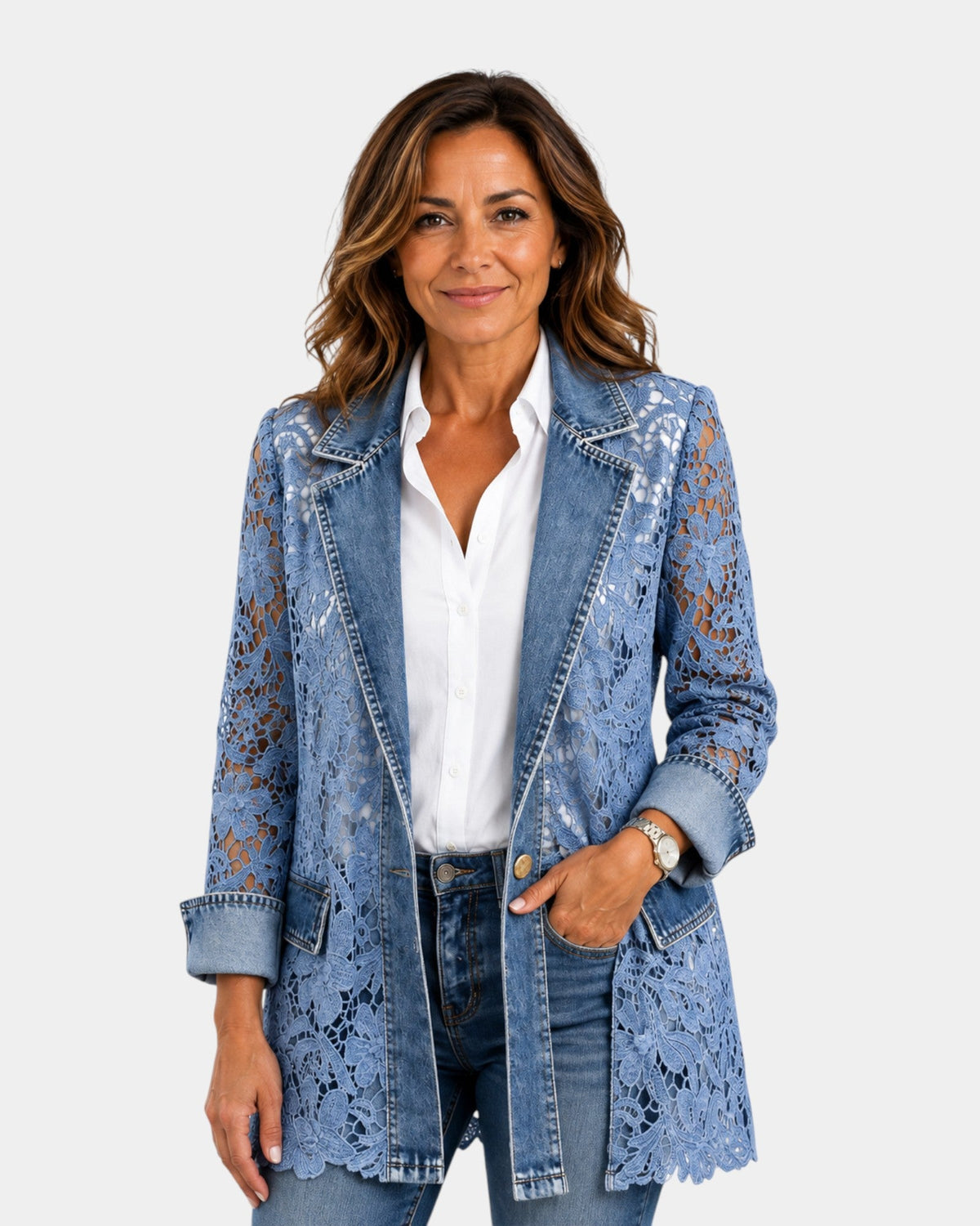 Alicia | Jacket with Floral Lace