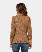 Conception | Vintage Floral Jacket with Ruffles