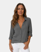 Valeria | Classic Button Blouse