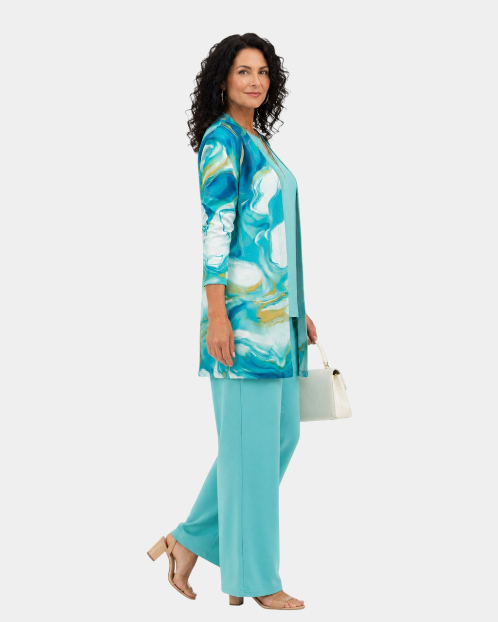 Katherine | Three-Piece Abstract Aquatic Ensemble