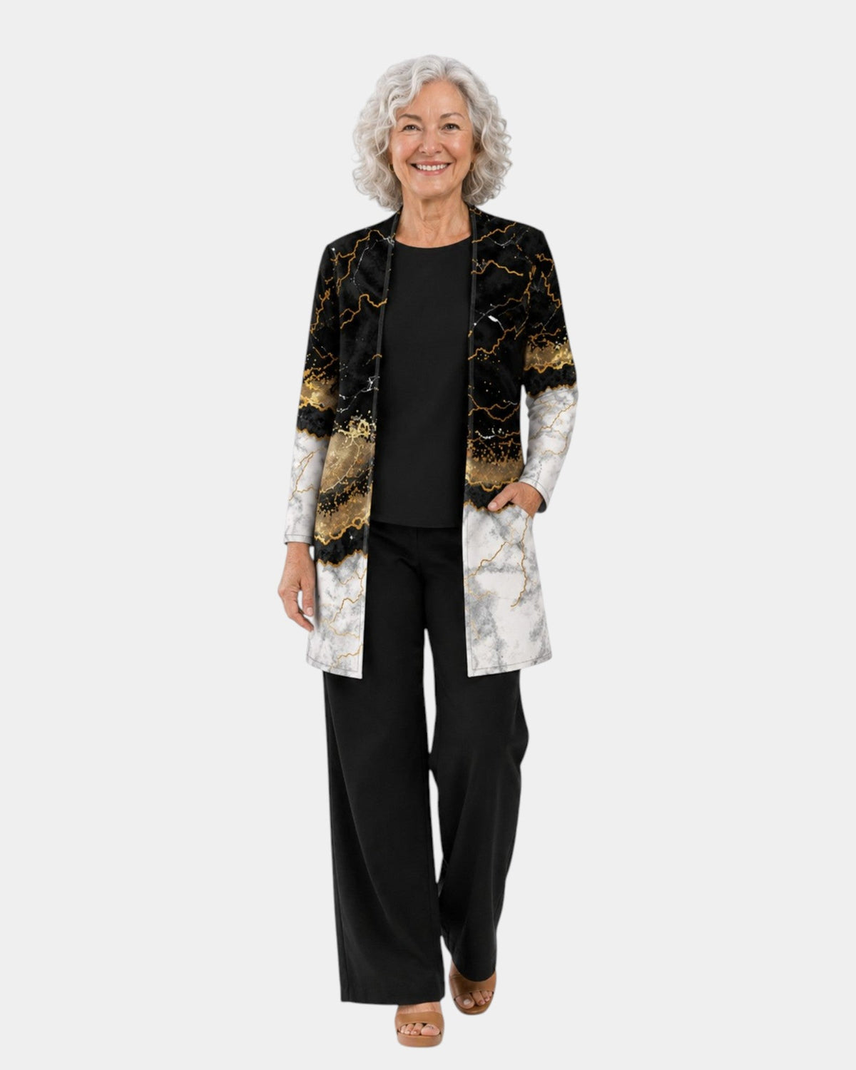 Martha | Black and Gold Three-Piece Set