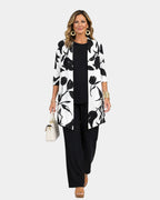 Marion | Black and White Floral Three-Piece Set