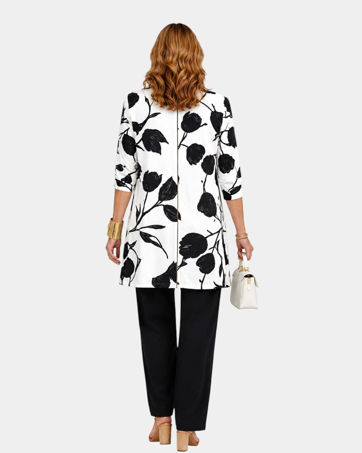 Marion | Black and White Floral Three-Piece Set