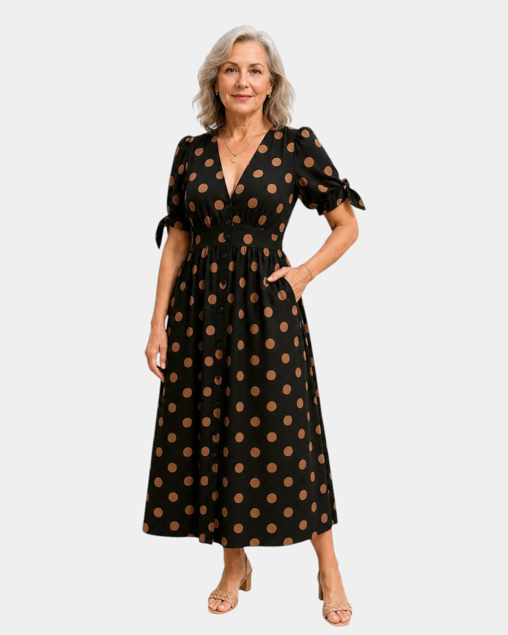 Charlaine | Retro Polka Dot Dress