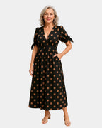 Charlaine | Retro Polka Dot Dress
