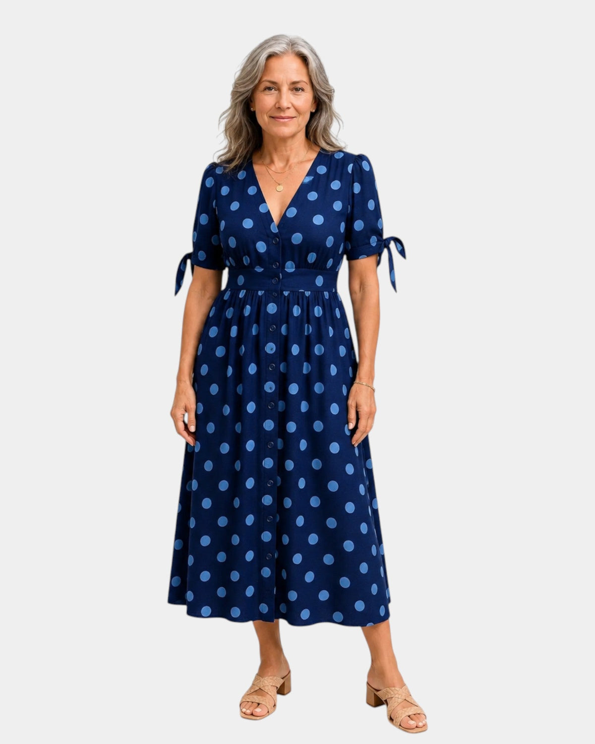 Charlaine | Retro Polka Dot Dress