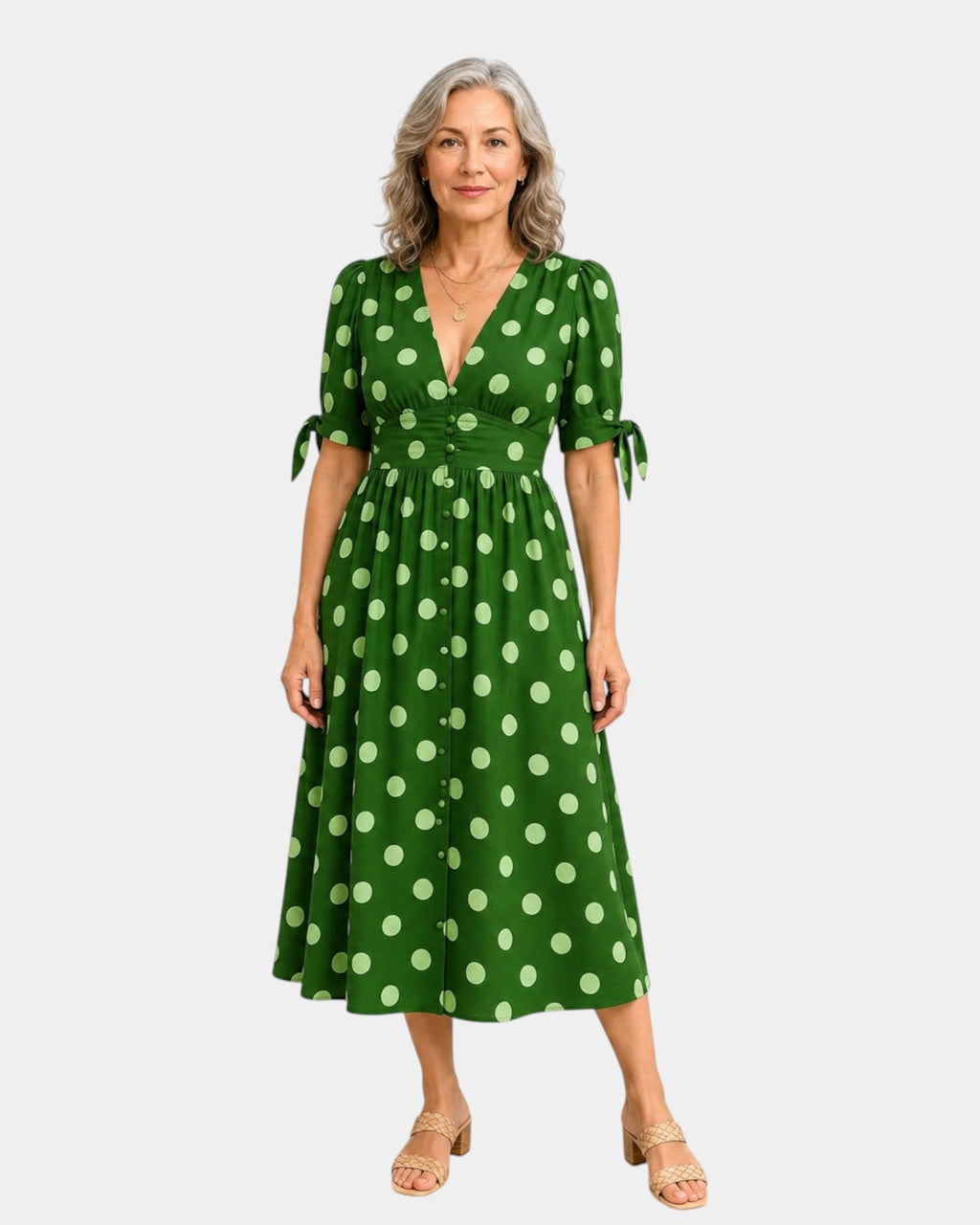 Charlaine | Retro Polka Dot Dress