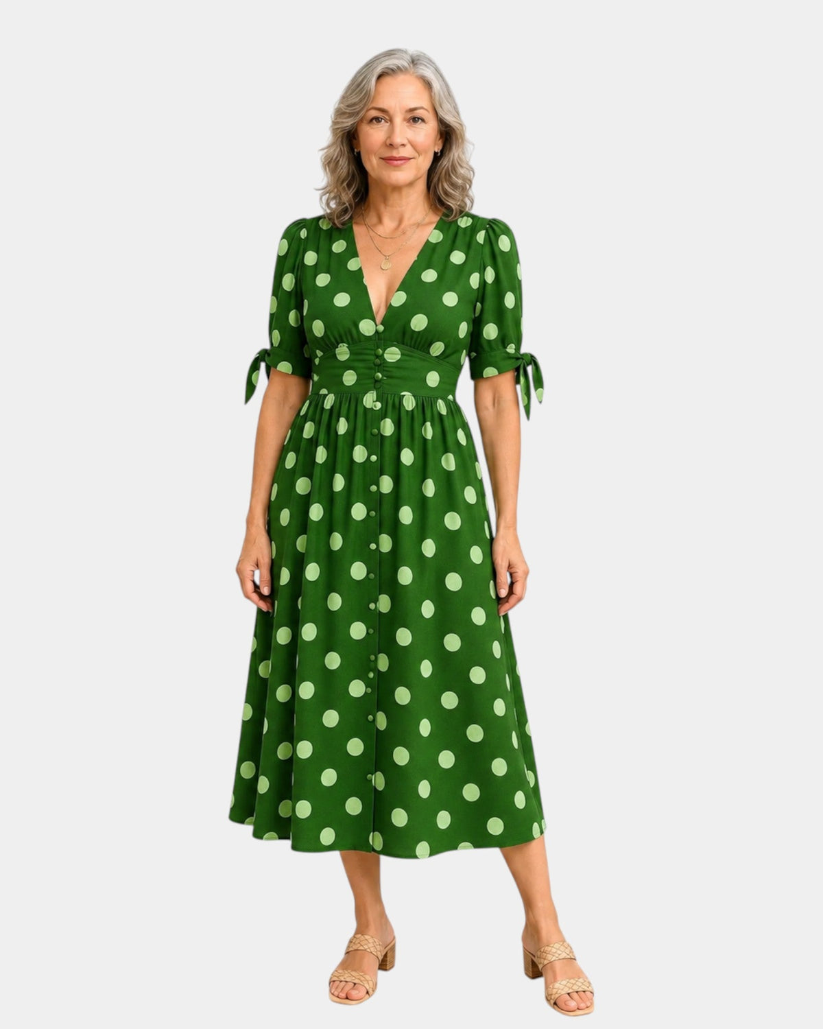 Charlaine | Retro Polka Dot Dress