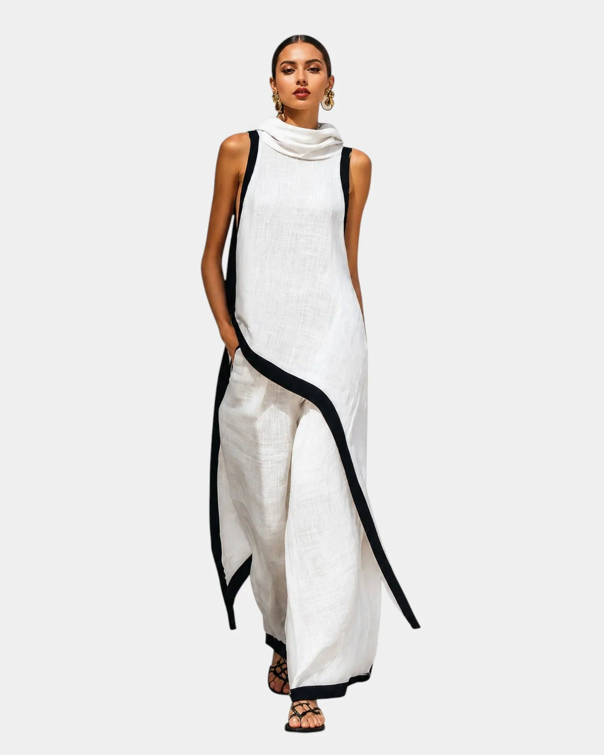 Nicaise | Elegant two-piece pants and blouse set