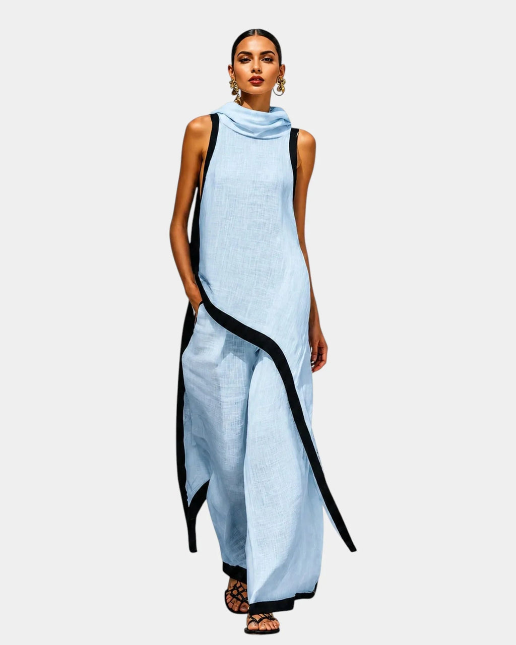 Nicaise | Elegant two-piece pants and blouse set