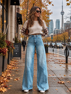 Lucia | Elegant Wide Leg Pants