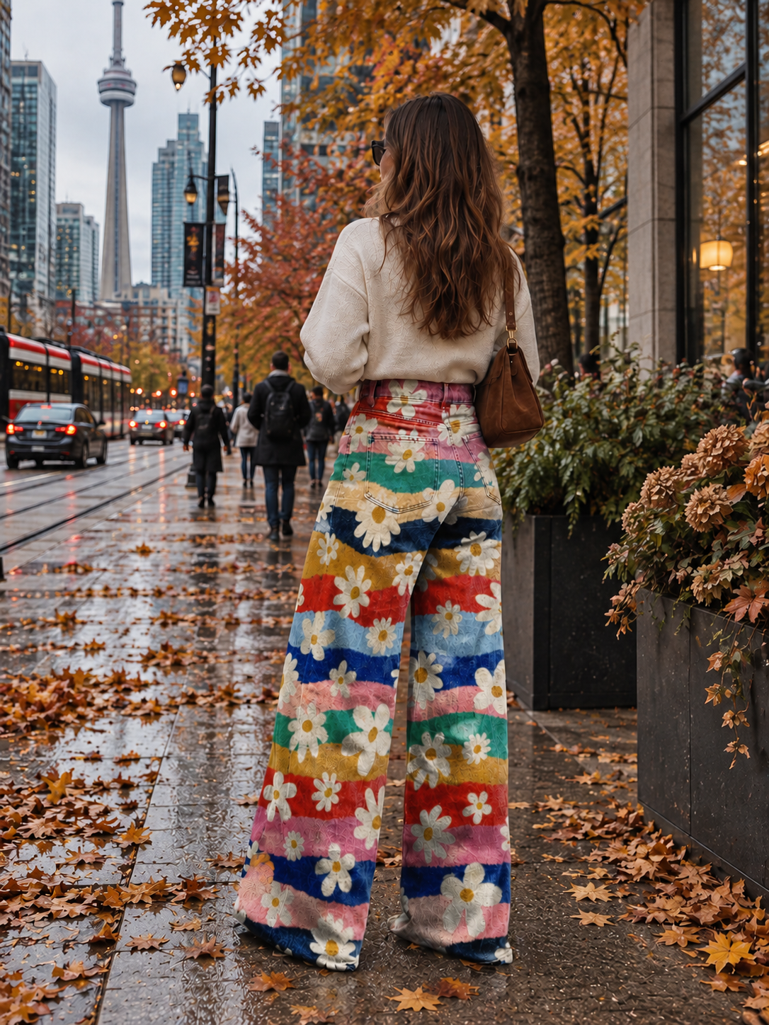 Violette | Elegant Floral Pants