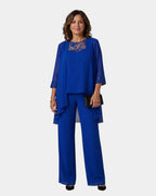 Adalie | Matching Pants, Blouse, and Coat Set