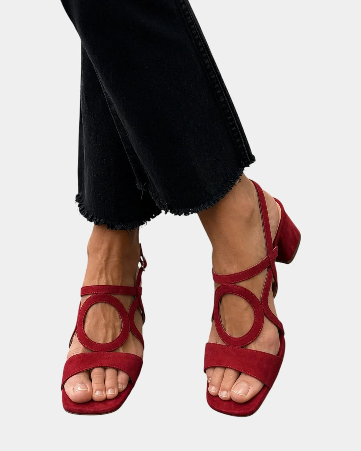 Guillelmine | Square-Toe Sandals with Rounded Cut