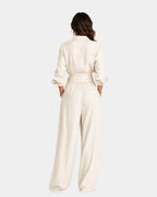 Cybèle | Elegant Long Sleeve Jumpsuit with Belt
